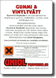 Gummi & Vinyltvätt 500 ml