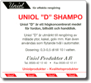 Uniol "D" Sjampo 25 L