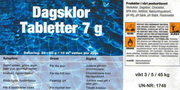 Daily Chlorine (HTH) tablets 7 gr. 5 kg